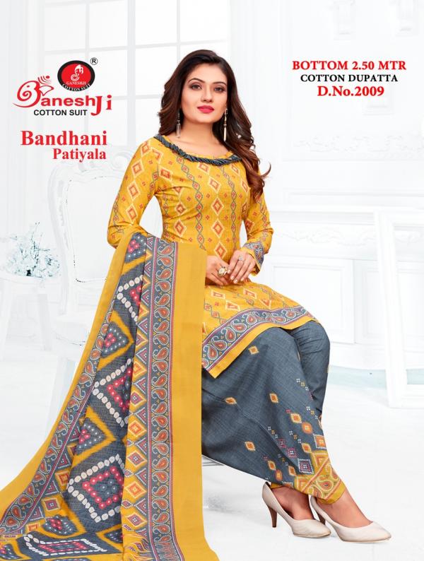 Ganeshji Bandhani Patiyala Vol-2 Cotton Dress Material